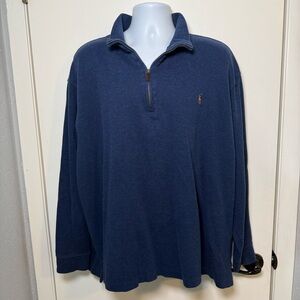 Polo quarter zip pullover big & tall size